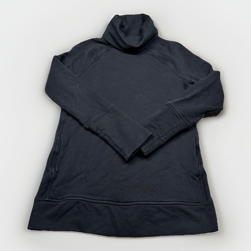 Lululemon Womens Size S Cowl Neck Tunic Pullover Black Athleisure